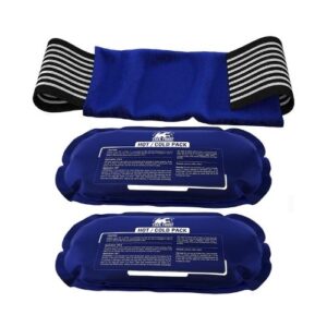 Ice Pack (3-Piece Set) – Reusable Hot and Cold Therapy Gel Wrap Support Injury Recovery, Alleviate Joint and Muscle Pain – Rotator Cuff, Knees, Back & More (3 Piece Set - Classic)
